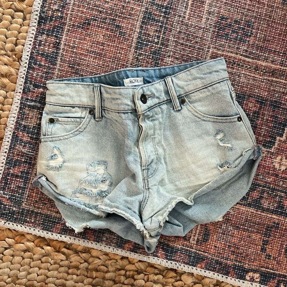 Roxy Low Rise Denim Shorts
